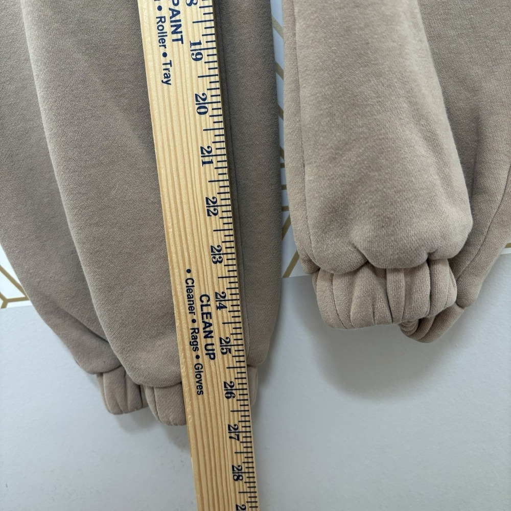 Comfrt Coordinate Jogger Khaki Sweatpants Oversized Pockets Brown Unisex Small - Picture 5 of 9
